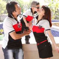 爱湾亲子装POLO衫翻领短袖夏季家庭装716男装XXL码