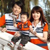 爱湾亲子装一家三口母子装221女装L码