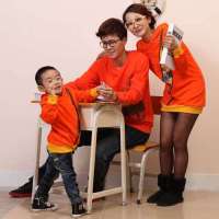 春秋新款全家装新款秋冬装女装加长款加厚带帽套头全棉卫衣385女L