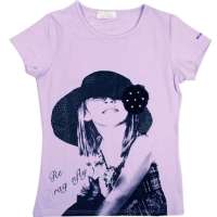 红蜻蜓畅想普罗旺斯系列短袖T恤52720416浅紫色/150