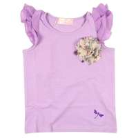 红蜻蜓花园系列短袖T恤52720428浅紫/120
