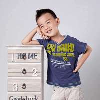 Tonyboy时尚男童短袖深蓝1613/110