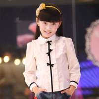 DEESHA笛莎2013年春季新款韩版俏皮长袖衬衫1310219漂白150