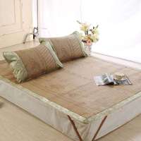 水星家纺 凉席-藤席三件套 金银花仿藤席 150*195