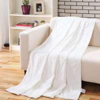 水星家纺 全涤桃皮绒蚕丝夏薄被 曼诺蚕丝被 200*230cm(米白)