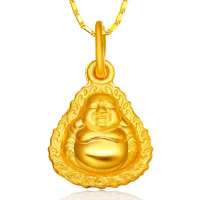 钻石快线 如意佛-千足黄金吊坠KSLSX192-JR27（约1.15克-1.25克）