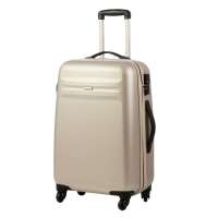 新品雅士磨砂防刮伤河马旅行箱 超轻PC拉杆箱19寸20寸行李箱KD64浅金色