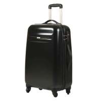 新品雅士磨砂防刮伤河马旅行箱 超轻PC拉杆箱19寸20寸行李箱KD64黑色