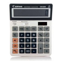 财利隆 12位台式金属板财会双源计算器CM-8200