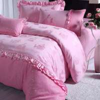水星家纺 仿丝棉提花四件套 爱伦公主 1.5米床