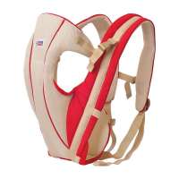 抱抱熊透气型婴儿背带103红色