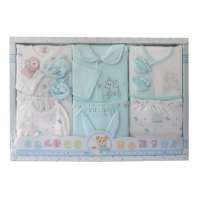 宝艺新款婴儿高档服饰用品礼盒三色可选1561蓝色/均码