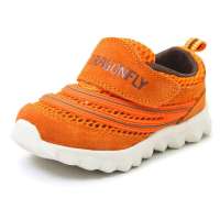 红蜻蜓童鞋2013春季新款幼童防滑透气磨砂面运动鞋511Y31S112橘红色26