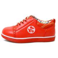 红蜻蜓童鞋女童小童2013春季新款儿童套脚时尚单鞋512X31L306大红27