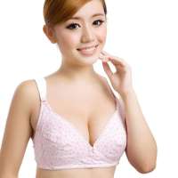 孕妇内衣套装纯棉孕妇文胸哺乳文胸纯棉内裤文胸套装12506粉色75B