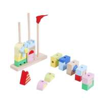 木马穿棍城堡积木26020