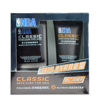 NBA男士多效焕能润肤乳套装(100ml多效焕能润肤乳+50ml炭晶深层洁面膏)