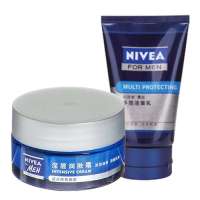 NIVEA男士深层润肤套装（润肤霜50ml+多效洁面乳50ml)