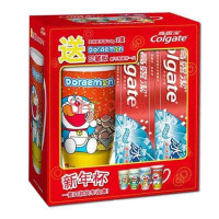 高露洁冰爽劲白牙膏120g×2支赠哆啦A梦珍藏版新年陶瓷杯一只