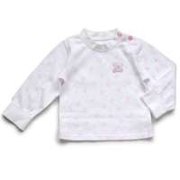 盛哲卡无凸线肩开扣上衣M0808粉/73