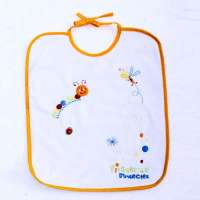 GUGA咕嘎大号围兜/桔边绣花28*32