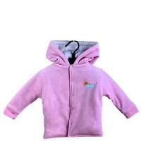 GUGA咕嘎天鹅绒加厚小棉衣粉色73