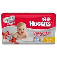 好奇(Huggies)干爽银装派样装小号6片