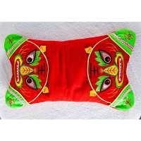 欧尚蓝居手工刺绣蚕砂荞麦宝宝枕