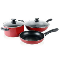 ASD/爱仕达 无油烟组合锅具不粘炒/煎/汤锅三件套 WG03CTJ