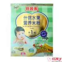 贝因美225g什锦水果营养米粉