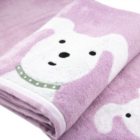 金号无捻长毛帅帅狗浴巾G3850WH          套系