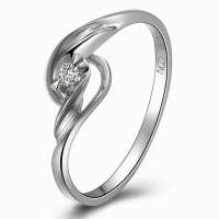 Doido爱度钻石4分PT950铂金钻石钻戒/女戒/婚戒/戒指-爱恋
