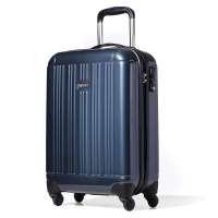 欧美时尚eminent雅士万向轮旅行箱超轻PC拉杆箱19/20寸登机箱KE68蓝黑色