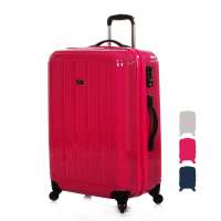 eminent雅士 旅行箱超轻镜面 纯PC拉杆箱24寸行李箱 KE68粉玫瑰