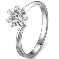 佐卡伊遇见爱 26分18K白金钻戒钻石戒指结婚戒指女戒专柜正品礼物