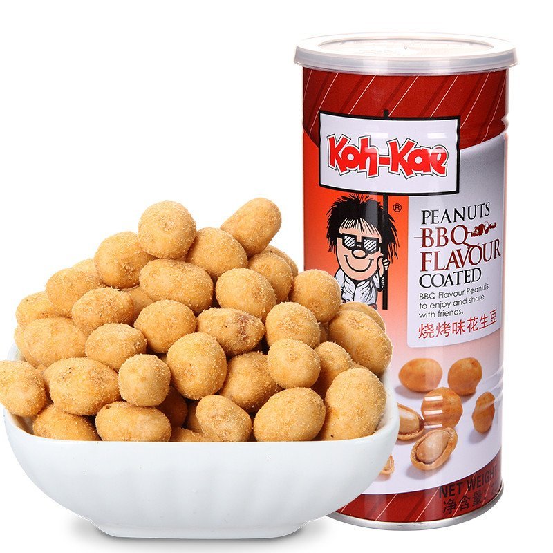大哥牌Koh-Kae烧烤味花生豆230g/罐