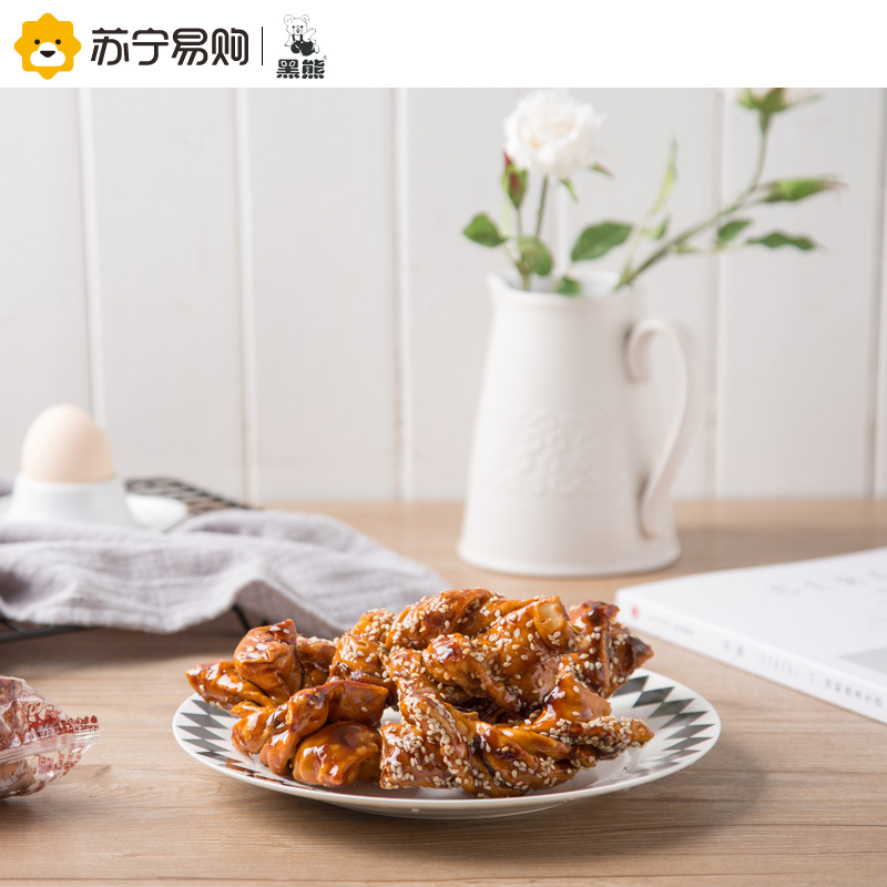 中国台湾 黑熊 黑糖蜜麻花 240g