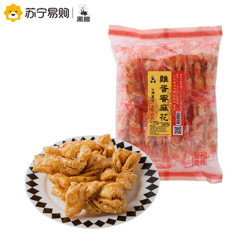 中国台湾 黑熊 鸡蛋蜜麻花 240g/袋
