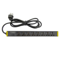 突破07C00ES-0501 PDU机柜插座16A  8联 防雷  3M