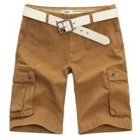 LESMART莱斯玛特男装五分直筒工装短裤MDSK3216(卡其色/32)