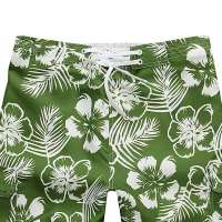 LESMART莱斯玛特男装印花带内衬沙滩短裤MDSK3212(绿色/S)