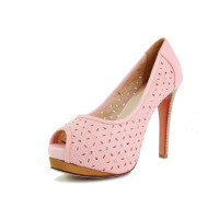 ST.CHIC琪珂 职业气质羊皮女士凉鞋V22C12306M西瓜紅37码