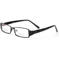 亿超眼镜镜架女款近视眼镜架全框眼镜框合金2004 黑色