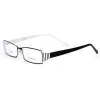 亿超眼镜镜架女款近视眼镜架全框眼镜框合金2004 黑白