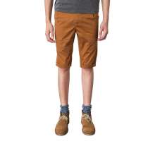 SPORTICA斯波帝卡 男装纯色简洁款休闲短裤412693(土黄/32)