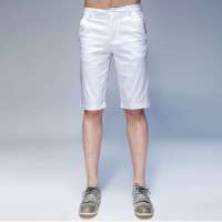 唐狮 男口袋衬PU皮休闲中裤613212092409(漂白29)