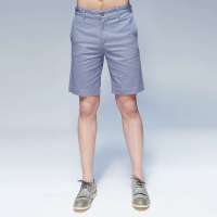 唐狮 男基本休闲中裤613212092410(浅蓝33)