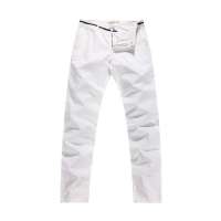 唐狮 男腰里衬织带修身直筒休闲长裤613212093408(漂白34)