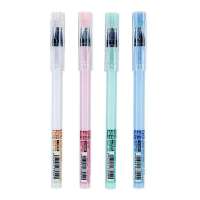 真彩（TrueColor）真彩简尚粉系列橡皮可擦中性笔0.5mm通用头110089蓝色(12支装)