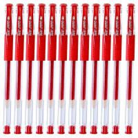 真彩（TrueColor）真彩中性笔0.7mm通用头A009红色(12支装) 